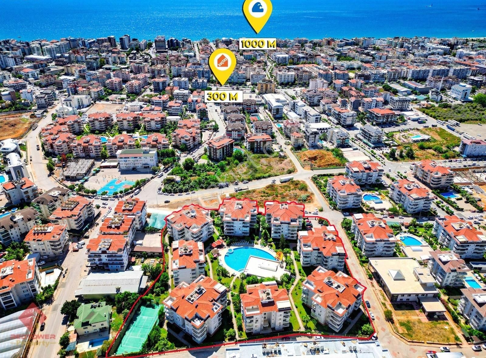 Oba'da Geniş 3+1 Eşyalı, Havuzlu, İkamet Uygun Satılık Daire - Görsel 9