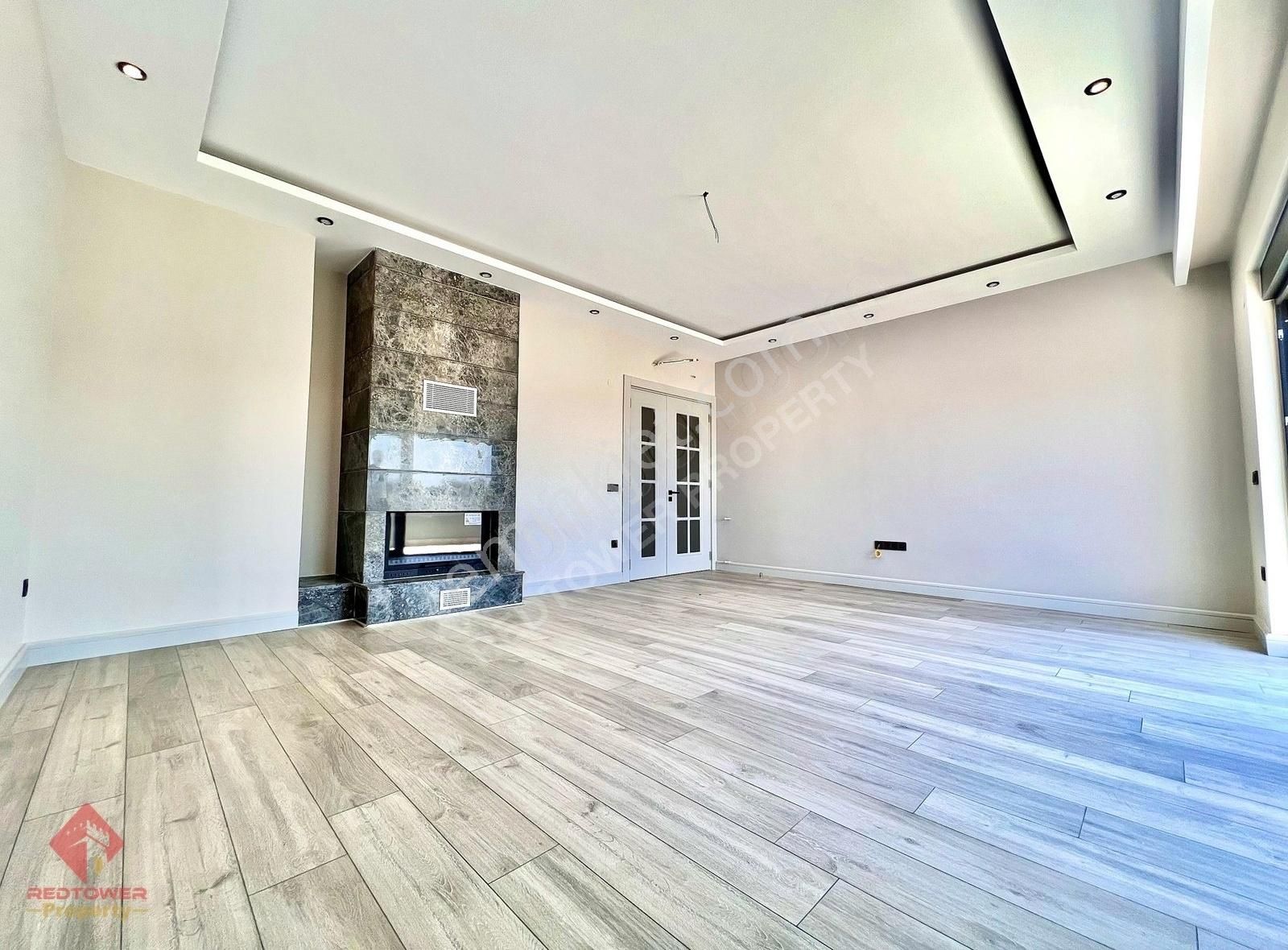 Alanya Obada Teraslı, Ayrı Mutfaklı, Şömineli 4+1 Dubleks Daire - Görsel 19