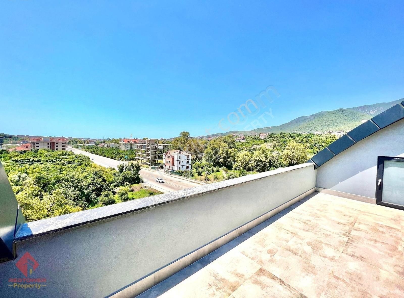 Alanya Obada Teraslı, Ayrı Mutfaklı, Şömineli 4+1 Dubleks Daire - Görsel 18