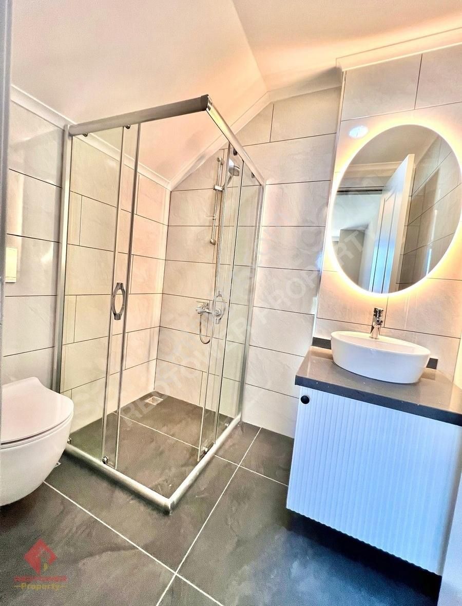 Alanya Obada Teraslı, Ayrı Mutfaklı, Şömineli 4+1 Dubleks Daire - Görsel 27