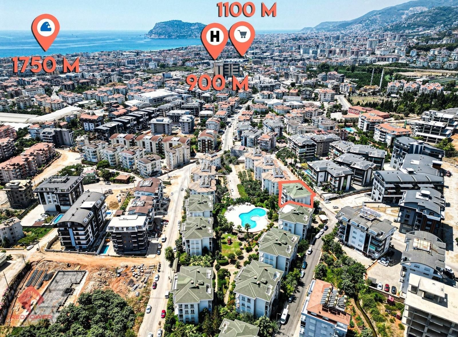 Alanya Obada Eşyalı, Üç Cepheli, Ferah 4+1 Satılık Dubleks - Görsel 7