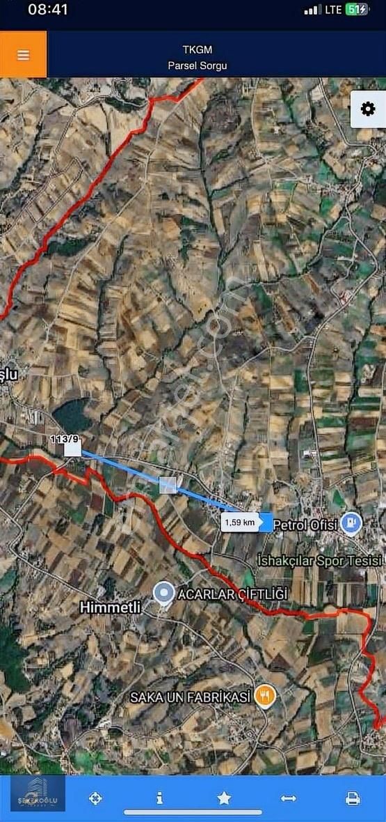 Şekeroglu 660 Mt Asfalt Cephe Köy Yani Satılık