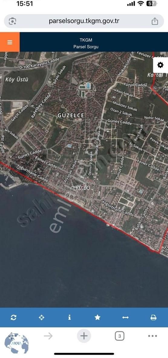 Büyükçekmece Güzelce 'de Denize Yakın Villa İmarlı Satılık Arsa