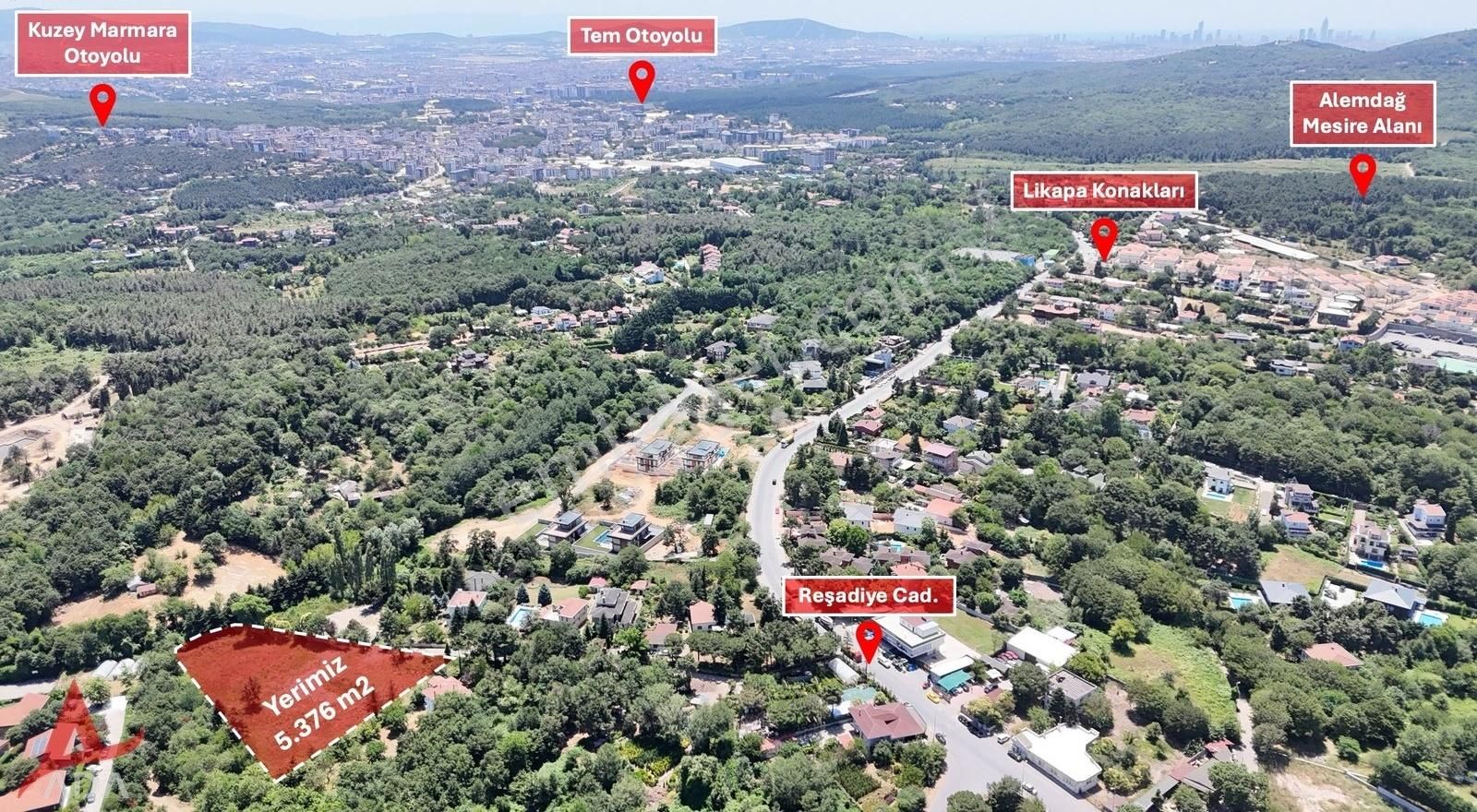 Doğa Ve Prestijin Buluştuğu:reşadiye'de 5376m2 Villa İmarlı Arsa