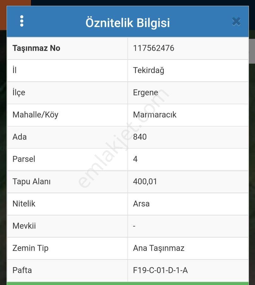 Haydar Emlaktan Marmaracıkta 400 M2 Müstakil,2 Yola Cepheli,3 Kat İmarlı Arsa - Görsel 5