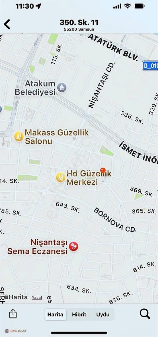 Atakum Nişantaşı'nda Yatırımlık Full Eşyalı 1 + 1