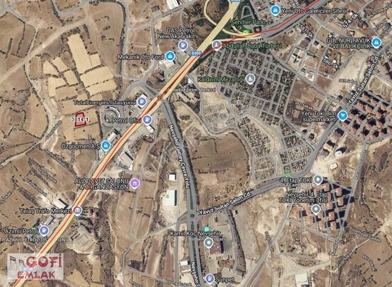 Gofi Emlak'tan Nevşehir Hal Arkası Ticari Arsa - Görsel 7