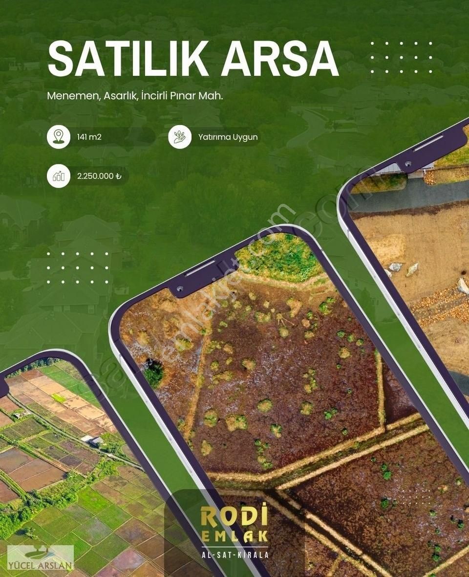 Menemen Asarlık'ta Satılık 141 M2 Arsa İmarlı Merkezi Konum - Görsel 2
