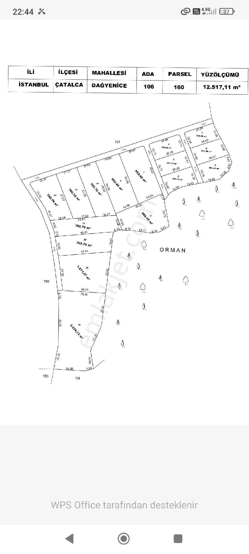 Istanbul Çatalca'da Satılık 360 Metre Yapı Yapmaya Uygun Yer - Görsel 4