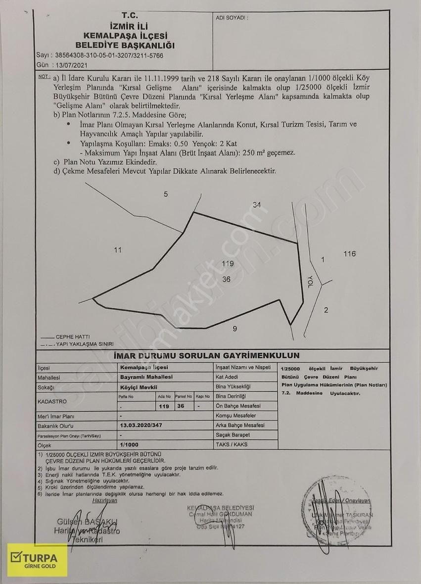Kemalpaşa'da Doğayla İç İçe Yaşama Fırsatı - Görsel 24
