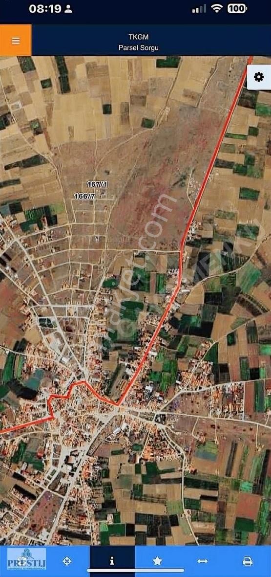 Beyazı Kasabasında 539m Satılık Köşe Parsel