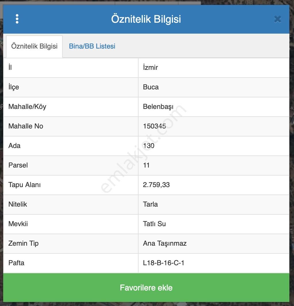 İzmir Buca Belenbaşı'nda Yatırıma Uygun Satılık Arsa - Görsel 3