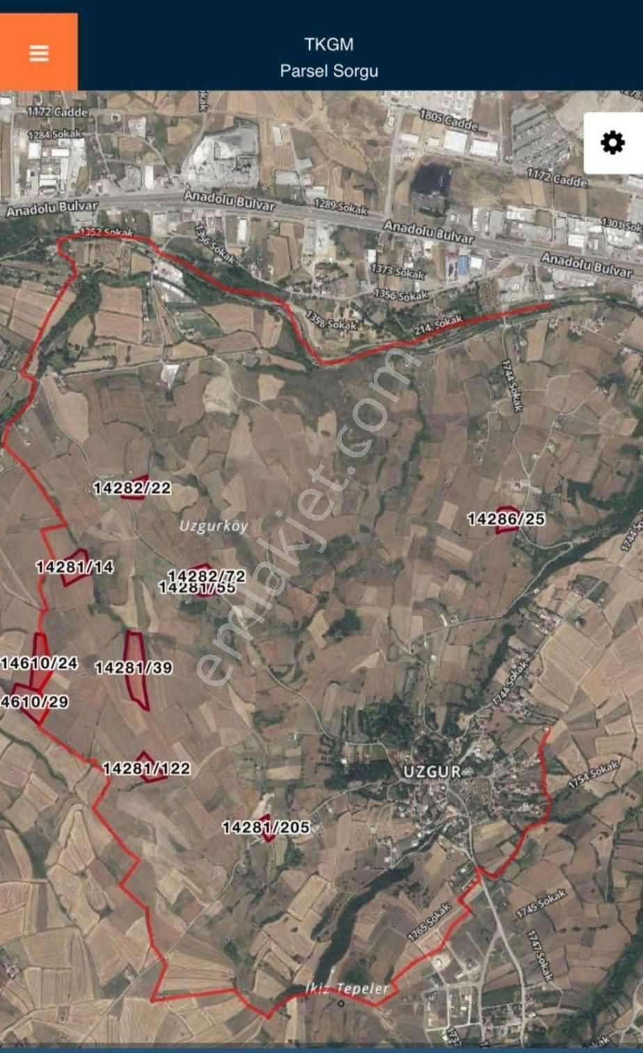 Samsun İlkadim Uzgur Köyü Satilik 10 Adet İmar A Açık Tarla Hissesi
