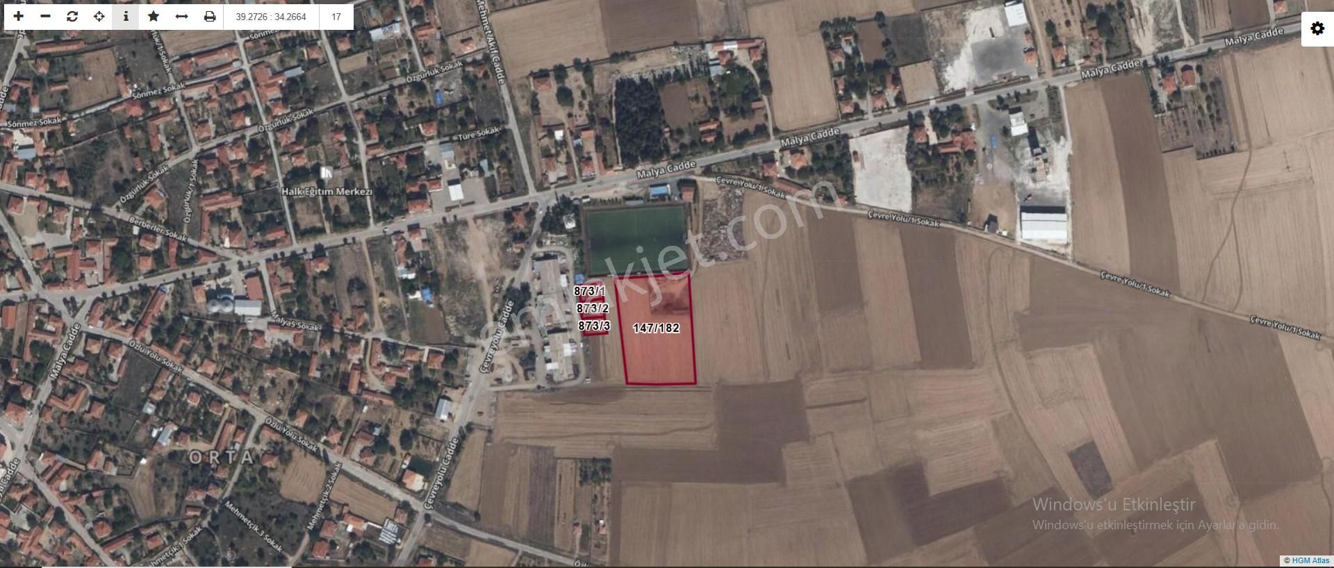 Global'den Boztepe Sanayi Sitesinde 3 Parça 1311 M2 Ticari Satılık Arsa