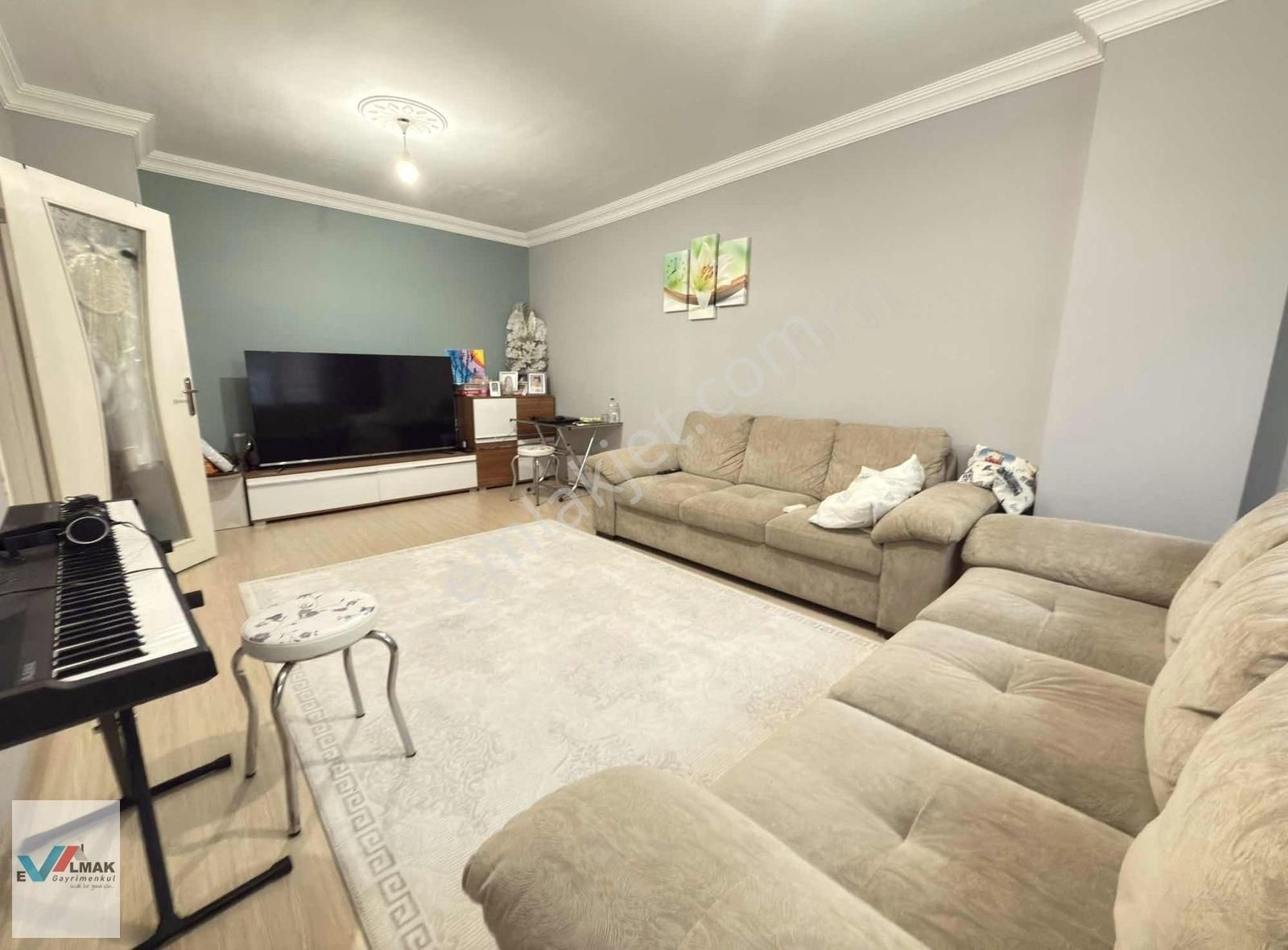 Evalmak'ta İnönü Mah.de 2+1 (90m2) Geniş Kullanışlı Arakat Daire
