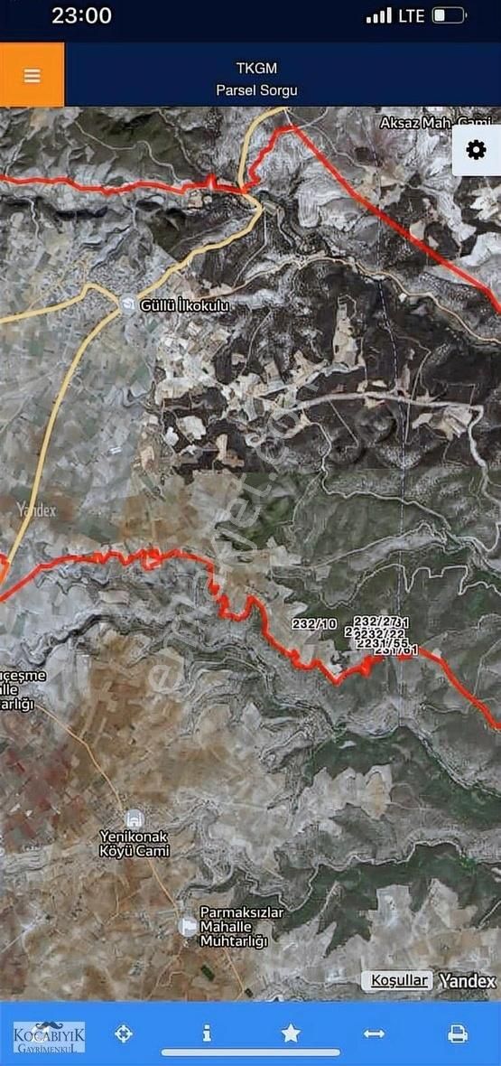 Kocabıyık Gayrimenkul'den Uşak Eşme Güllü Satılık61.615m2 Tarla - Görsel 3