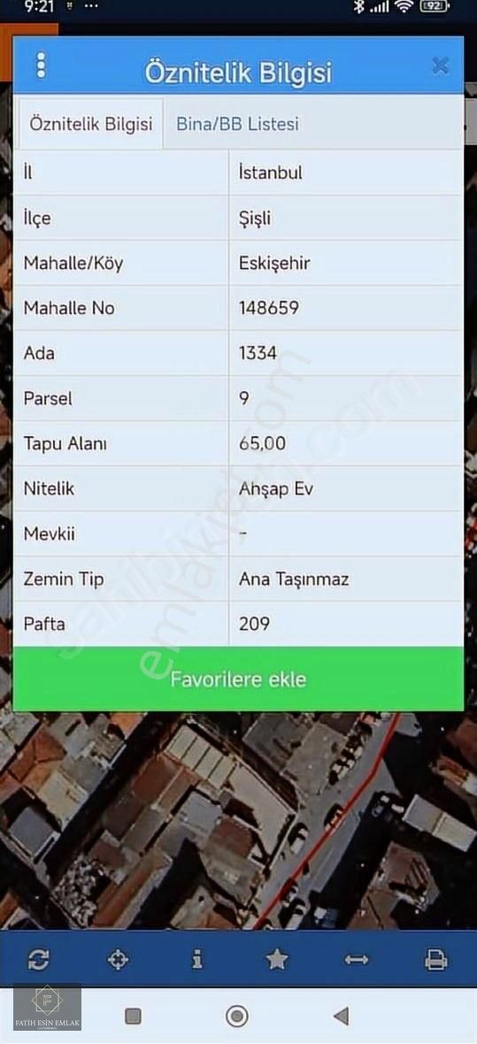 Şişlide 7 Kat İmarli Arsa