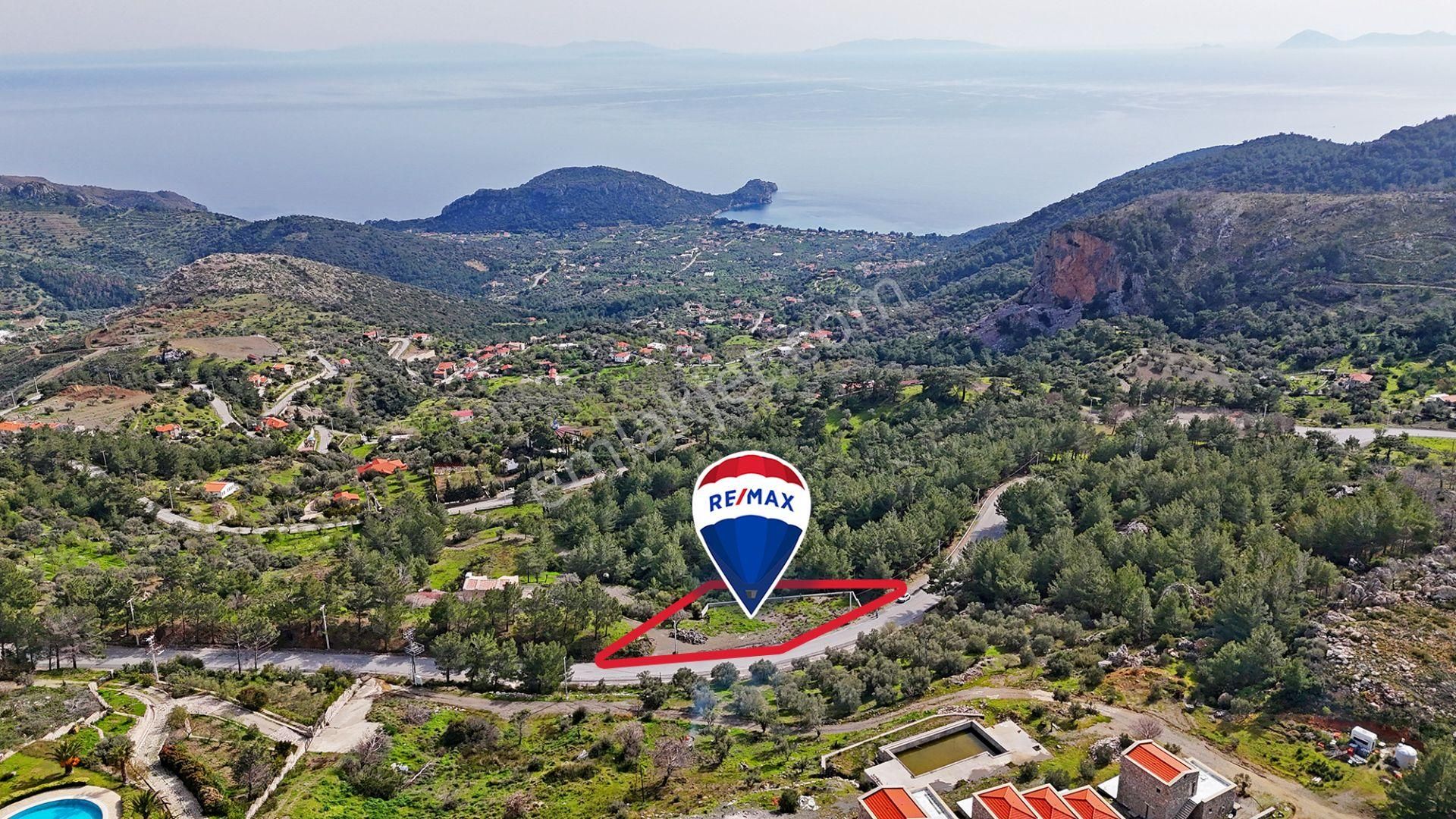 Datça Mesudiye Satılık 991m2 Deniz Manzaralı Tarla (şerefiyeli) - Görsel 2