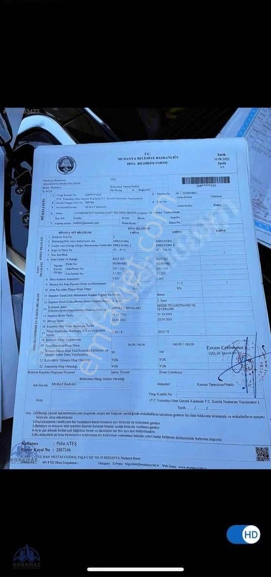 Mirzaoba Mahallesinde Satılık Çiftlik Evi