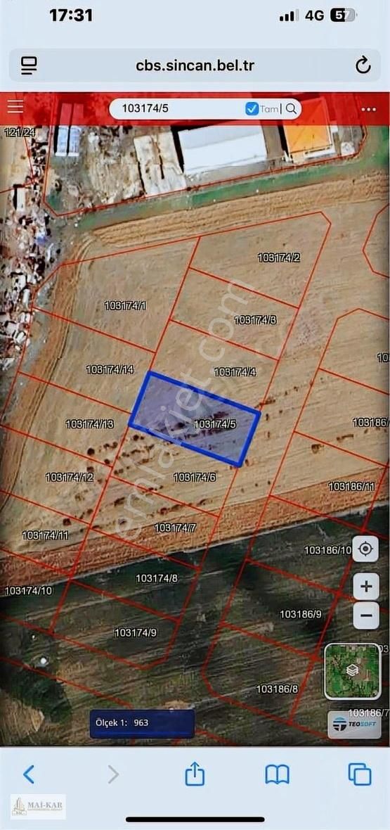 Tek Tapu Arsa 600 M2 Cumhuriyet Mah
