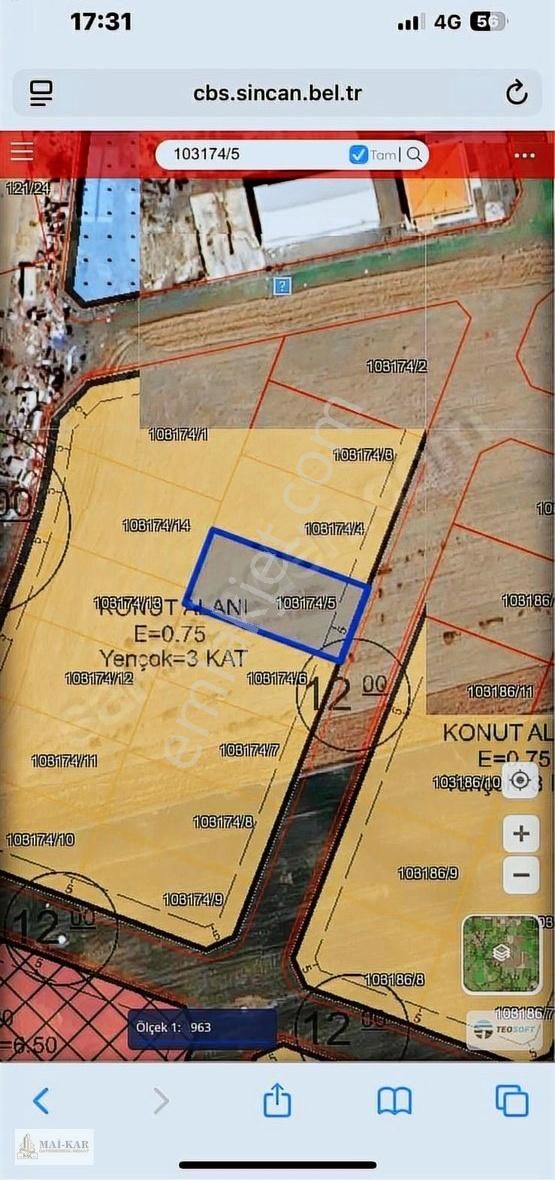 Tek Tapu Arsa 600 M2 Cumhuriyet Mah - Görsel 2