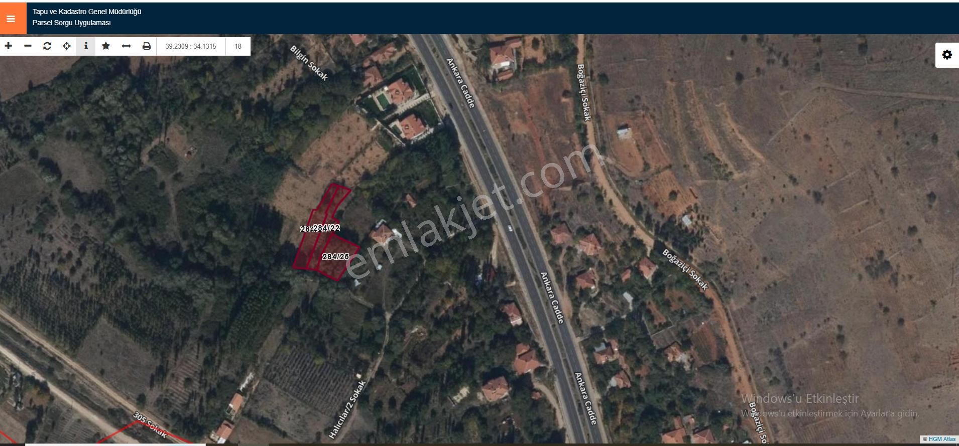 Global'den Kızılcaköy'de Asfalt Yakını 1693 M2 Satılık Bahçe