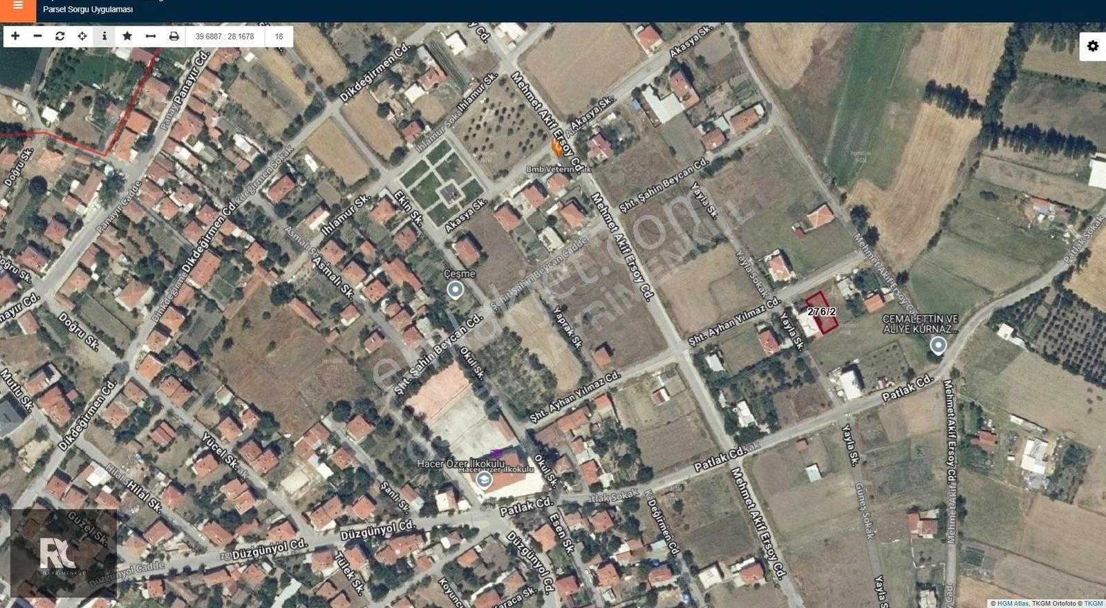 Kepsut Yenice Mahallede Satılık 3 Kat İmarlı Arsa
