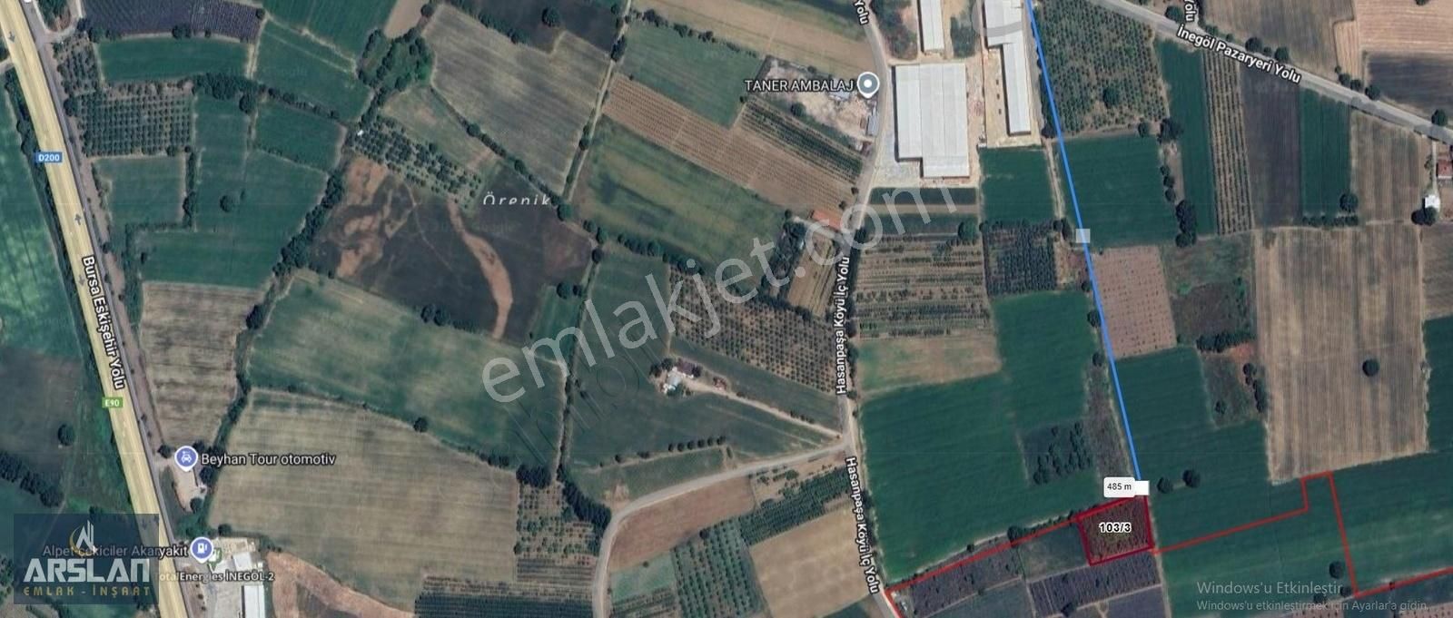 Arslan Emlak'tan İnegöl Çitli Köyünde Satılık 3127 M² Tarla - Görsel 4