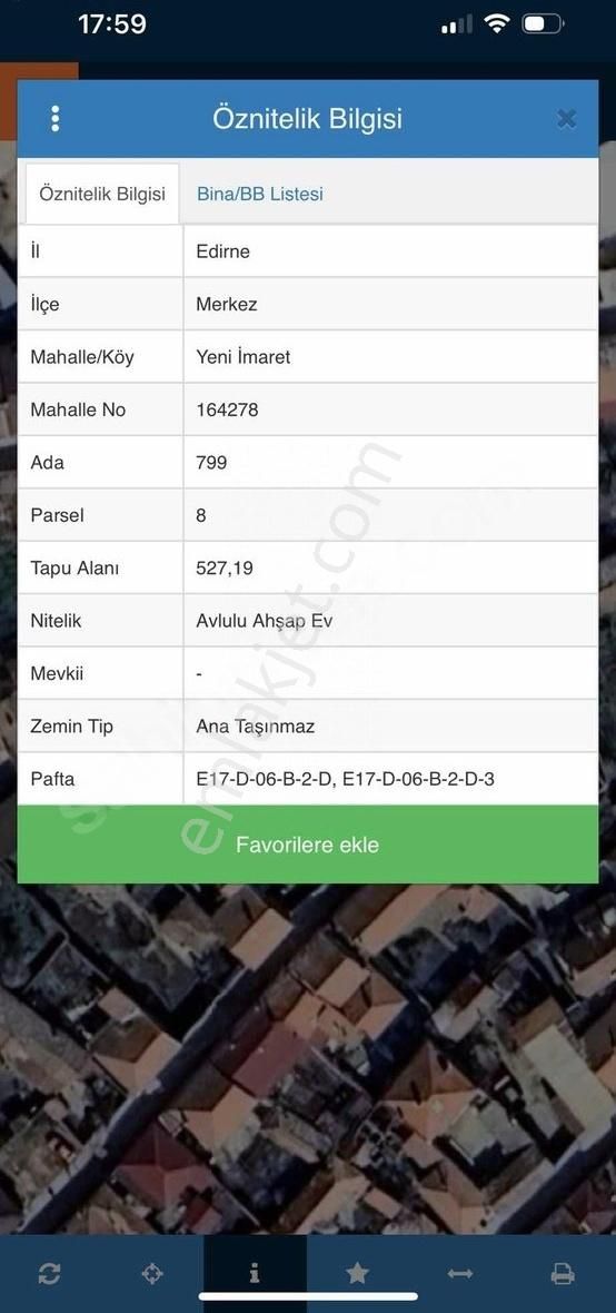 Edirne Merkez Yeni İmarette 3 Kat İmarlı Satılık 527 Metre Arsa