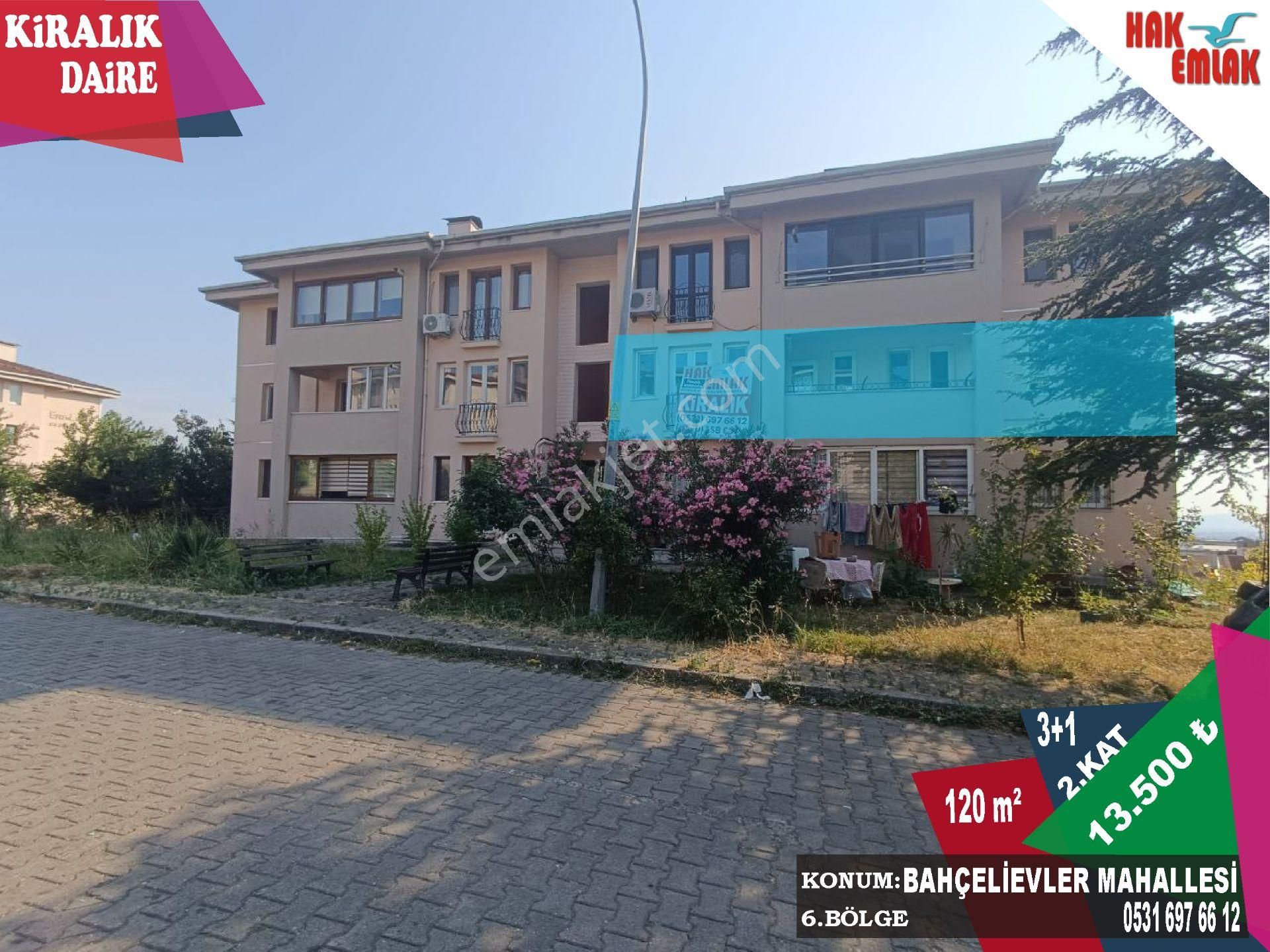 Hak Emlaktan Bahçelievler Mahallesi 6. Bölgede Kiralık 3+1 Daire