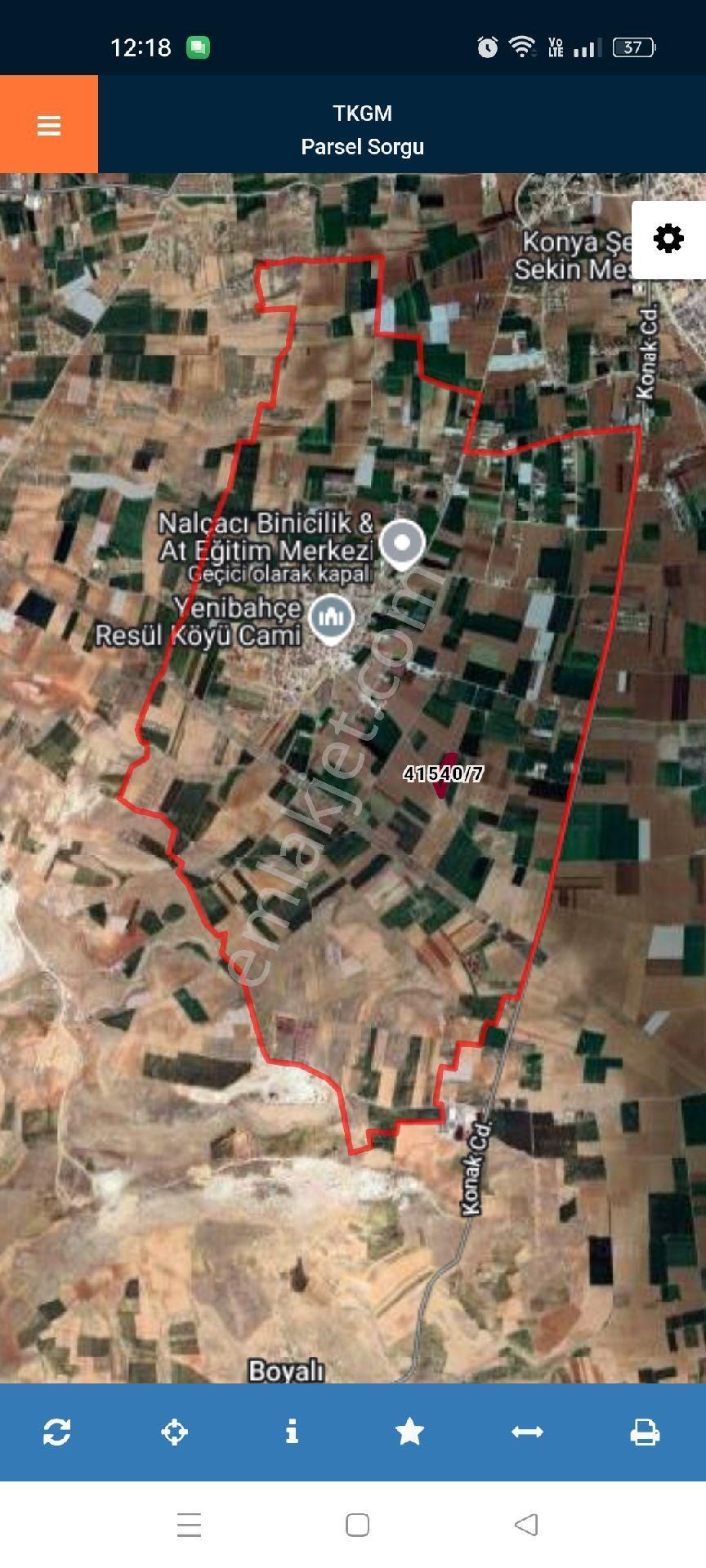 Konya Meram Yenibahcede Satılık Tarla - Görsel 4