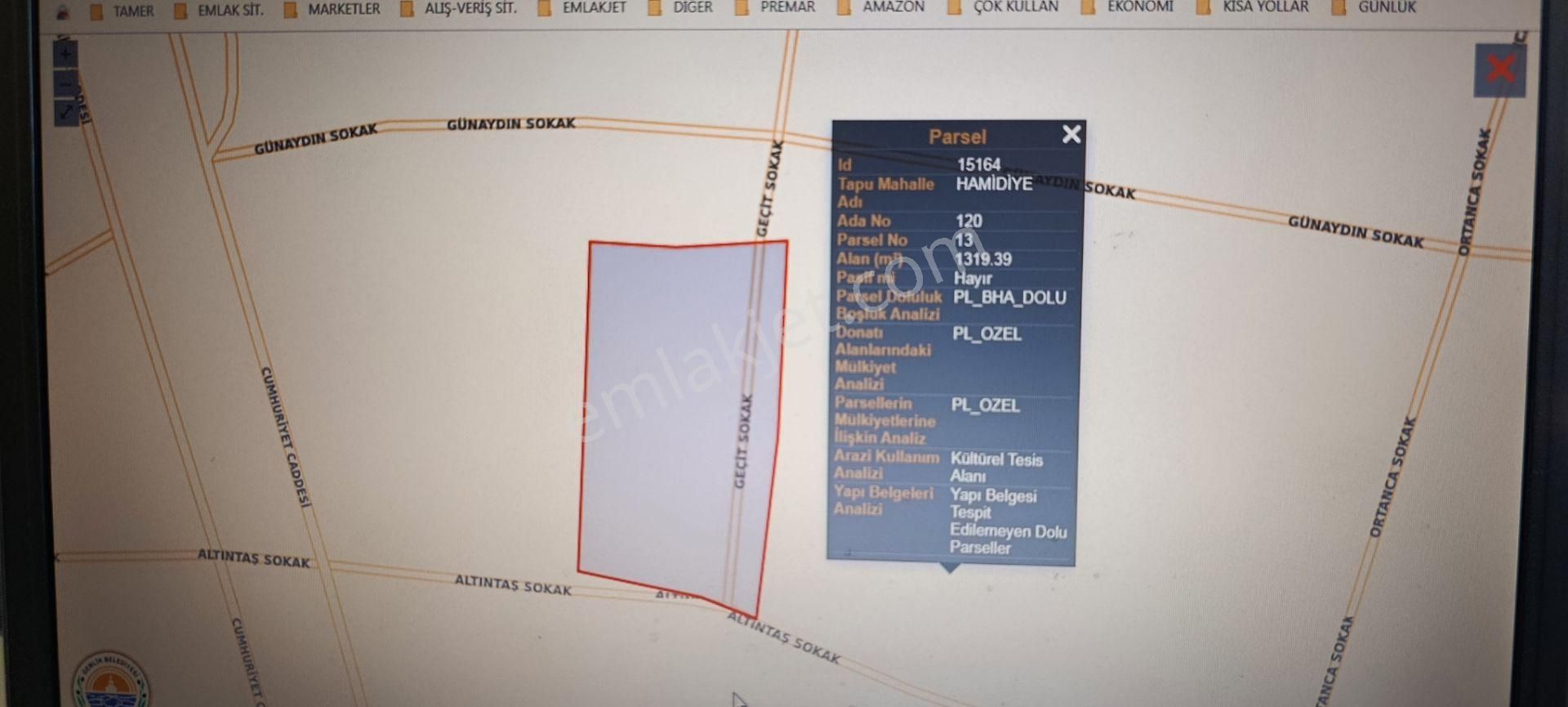 Gemlik Satılık Arsa Çevre Yolu İtfaiye Yanında 1350m2. - Görsel 12