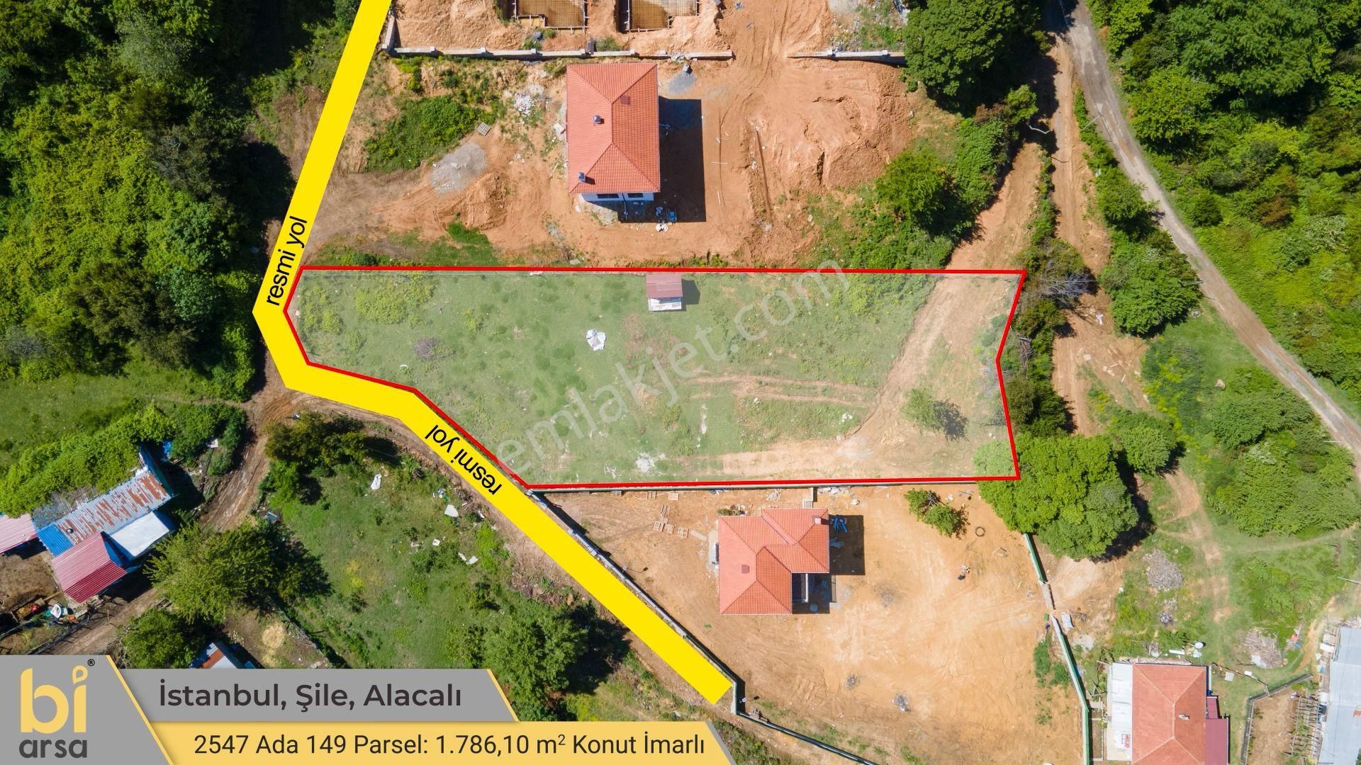 Şile Alacalı'da 1.786 M² Köy İçi Deniz Manzaralı Arsa !!! - Görsel 4