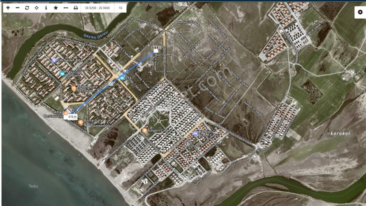 İzmir Dikili Çandarlı'da Denize 676 Metre | 2 Kat Projeli | İfrazlı | Müstakil Tapu | Hazır Ruhsatlı - Görsel 18