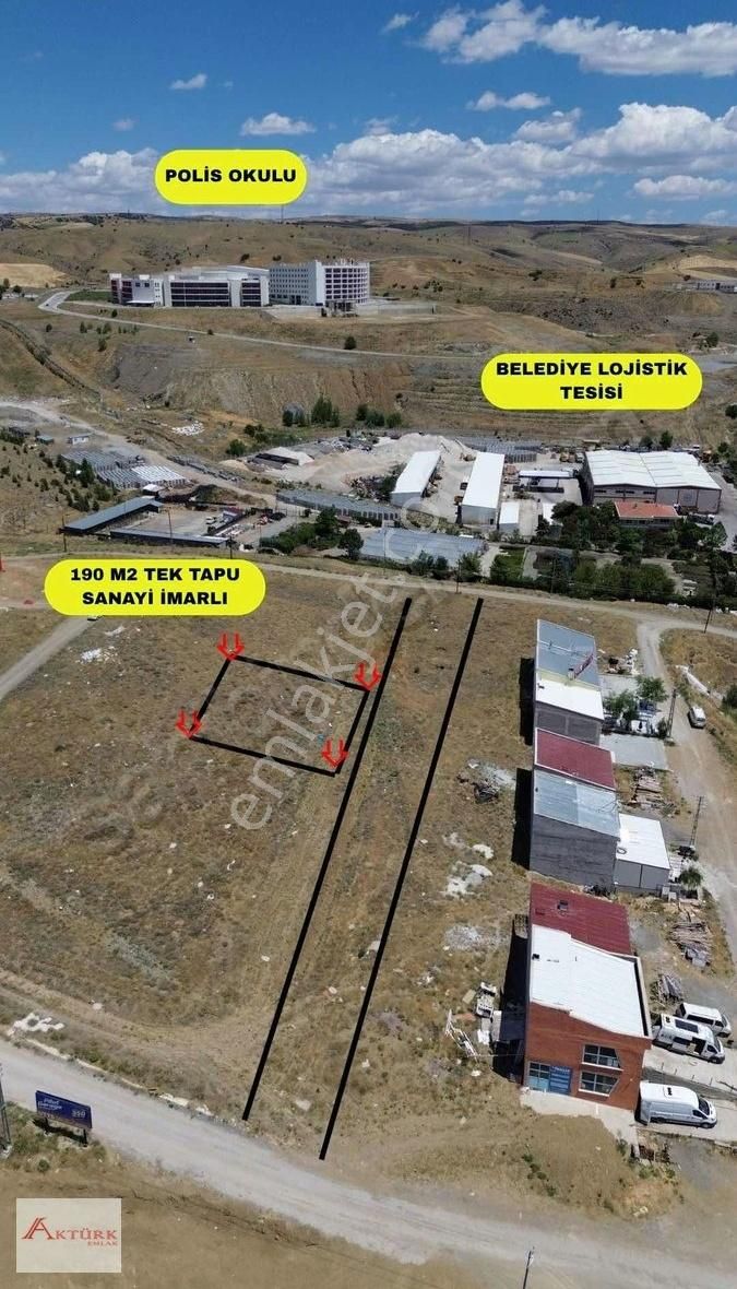 /*aktürk Emlaktan*\190m2tek Tapu Sanayi Sitesinde İmarlı Arsa - Görsel 2