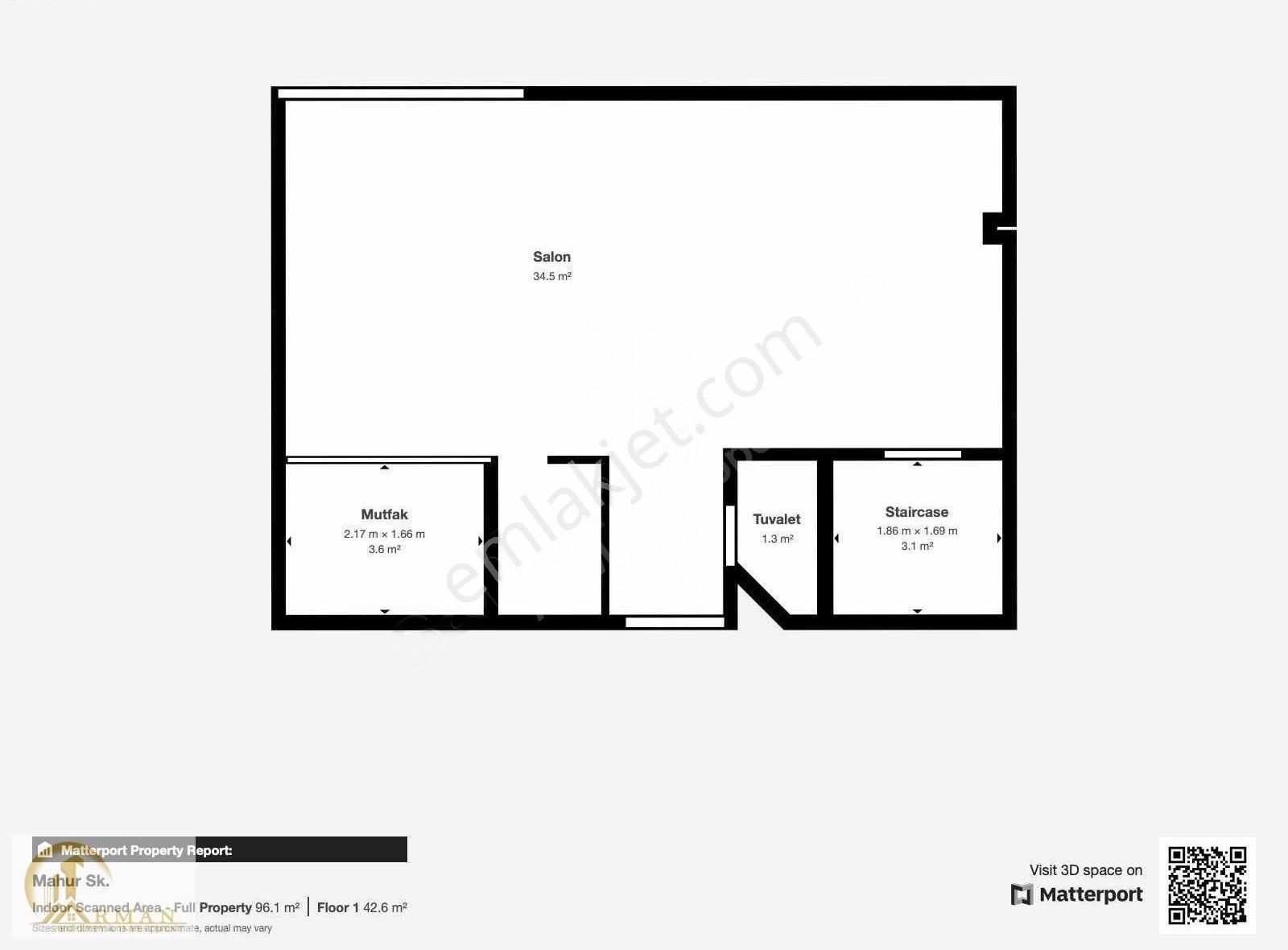 Mahur Sk 110 M2 Geniş 1+1 - Görsel 29