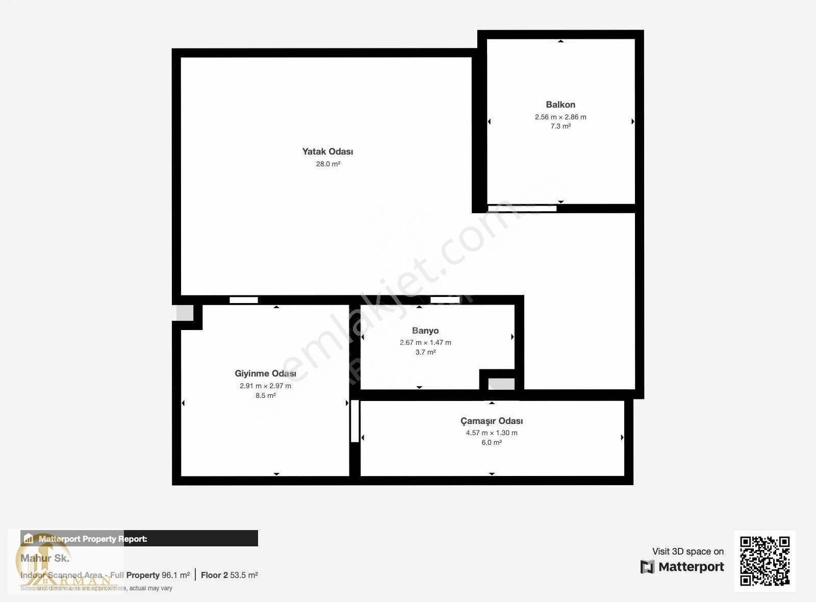 Mahur Sk 110 M2 Geniş 1+1 - Görsel 6