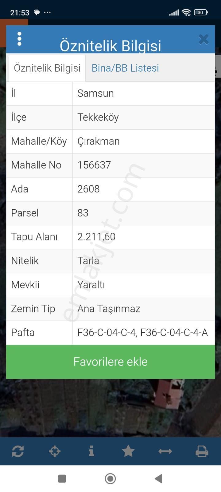 Tekkeköyde Satılık Tarla