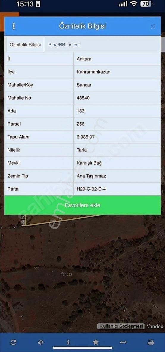 K.kazan Gyo'dan Sancar'da 6985m2