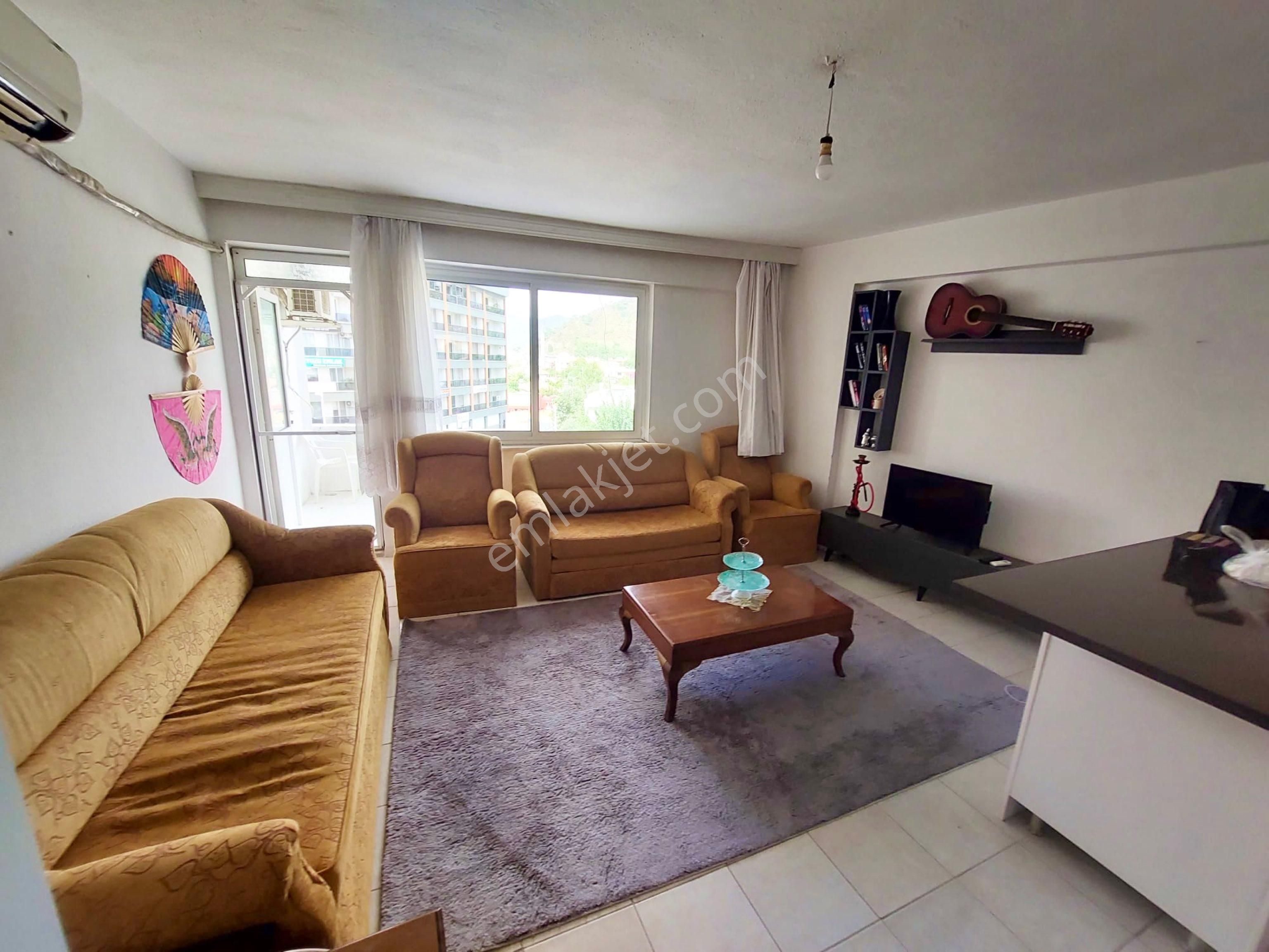 Yaşar Gayrimenkülden Ortaca Merkezde Uygun Kiralık 1+1 Eşyalı Daire
