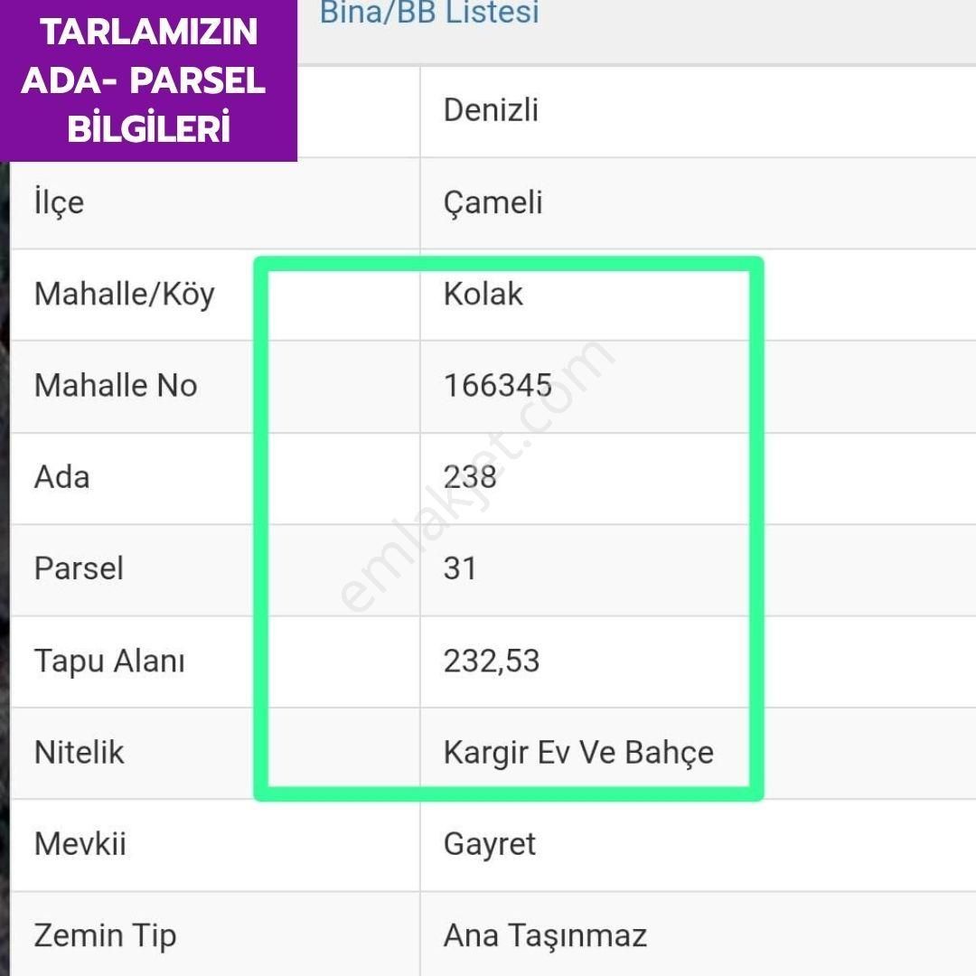 🦋 Çameli Kolak'da 397 M² Kargir Ev Ve Bahçemiz Satılıktır.🦋 - Görsel 8