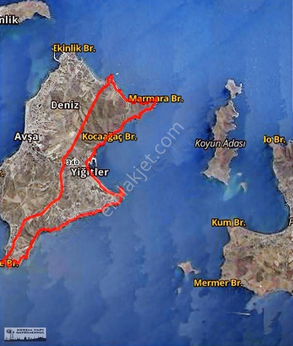 [[kerem Emlak]] Balıkesir Avşa Adası Yiğitler Köyü 1490 M2