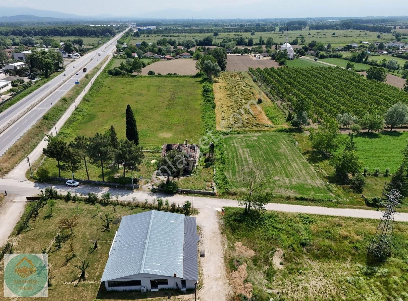 D100'e Cephe %40 İmarlı 16.093 M2 Ticari/villa İmarlı Arsa