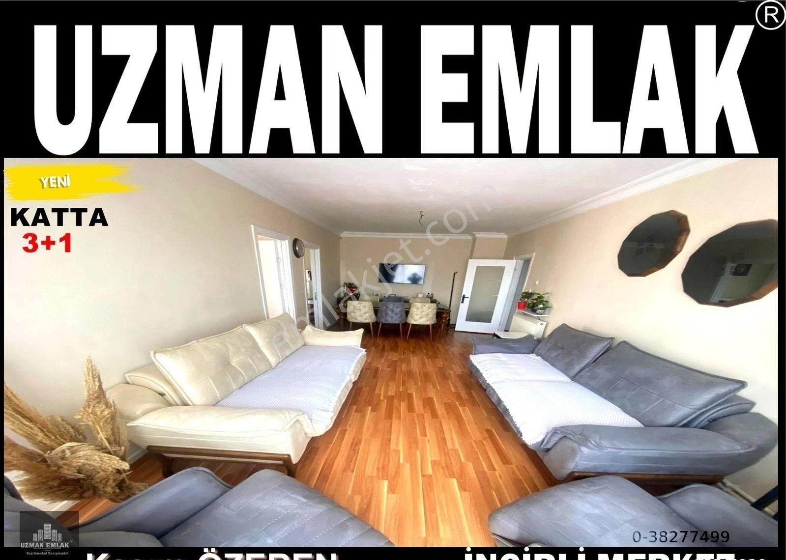 Uzman Emlak'dan İncirli Mh'de Cadde Yakını Katta Full Şehir Manzaralı Full+full Yapılı 3+1 Daire
