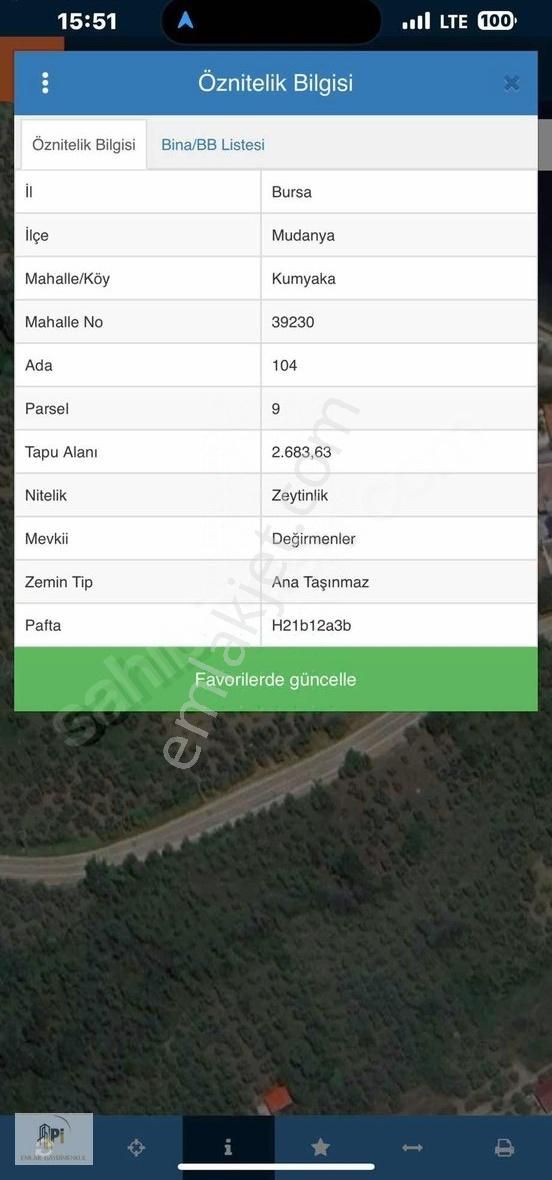 Pi Emlaktan Mudanya'da Muhteşem Konumda Tarla