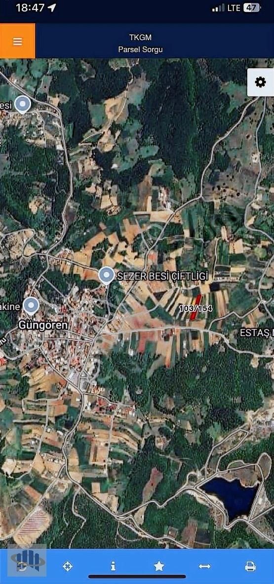 Eoradan Nilüfer Güngörende Yatırımlık Tarla 1.265 M²