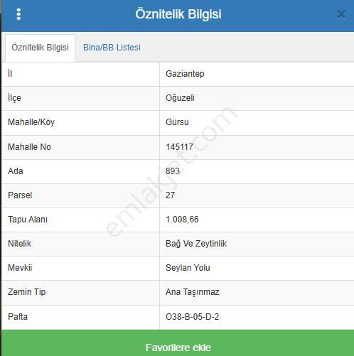 Ertaş Group'tan Oğuzeli Gürsu'da Satılık Fıstık Ve Zeytin Bahçesi