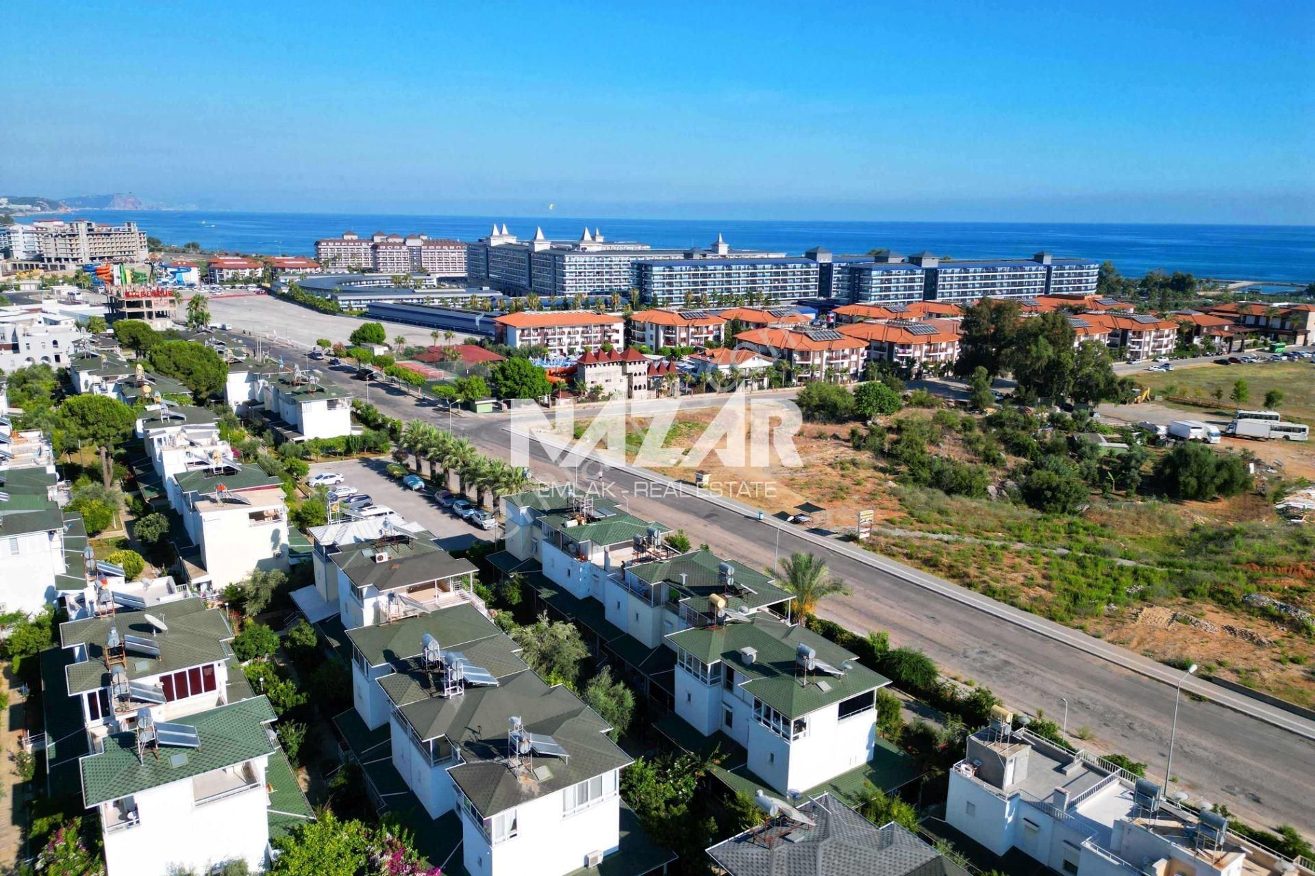 Alanya Türklerde Satılık 2+1 Deniz Manzaralı Bahçe Dubleks Daire