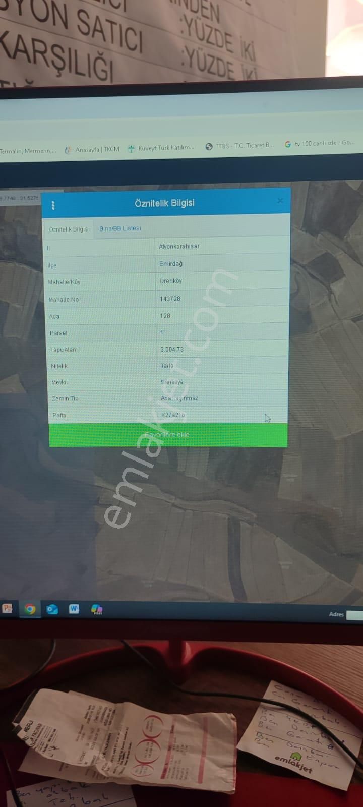 Afyon Tezcan Emlaktan Muhtelif Yerlerde Tarla Hepsi - Görsel 6