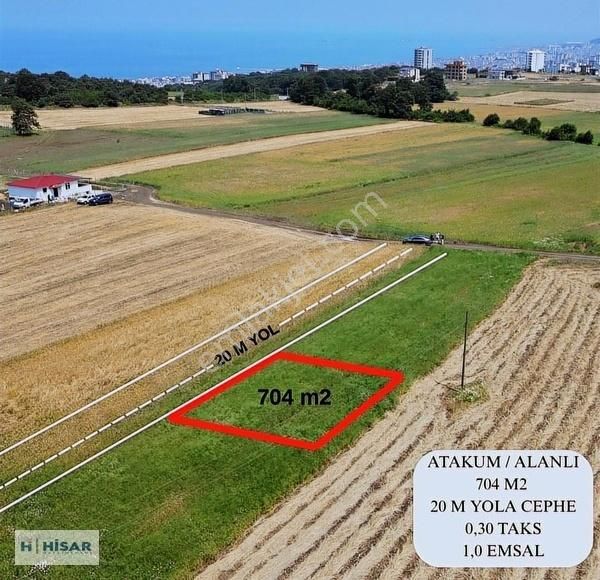 Hisardan Alanlıda 704m2 20m Yola Cephe Yatırımlık Fırsat Arsa